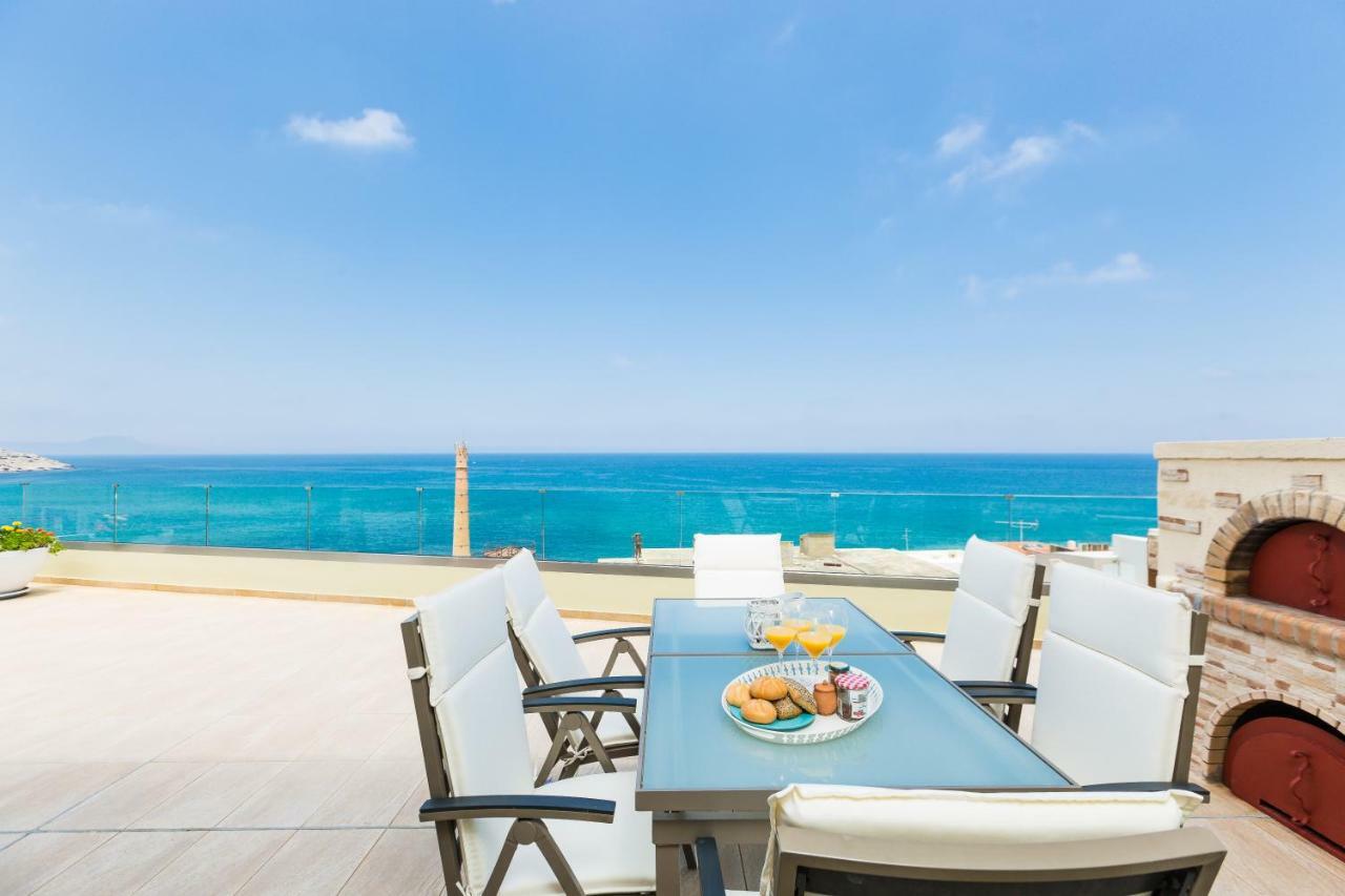 Ferienwohnung Elytis Panoramic View Rethymno Exterior foto