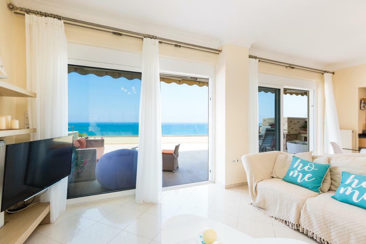 Ferienwohnung Elytis Panoramic View Rethymno Exterior foto