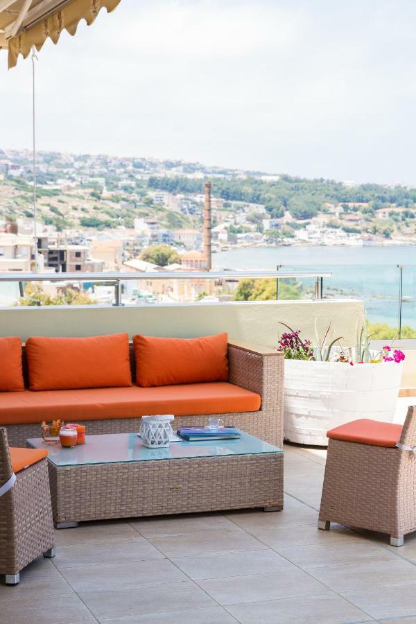 Ferienwohnung Elytis Panoramic View Rethymno Exterior foto